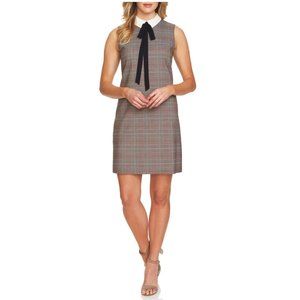CeCe Glen Plaid Sleeveless Shift Work Dress